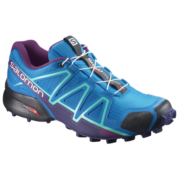 Salomon Singapore Womens Trail Running Shoes - SPEEDCROSS 4 W Blue | 18549-XISC